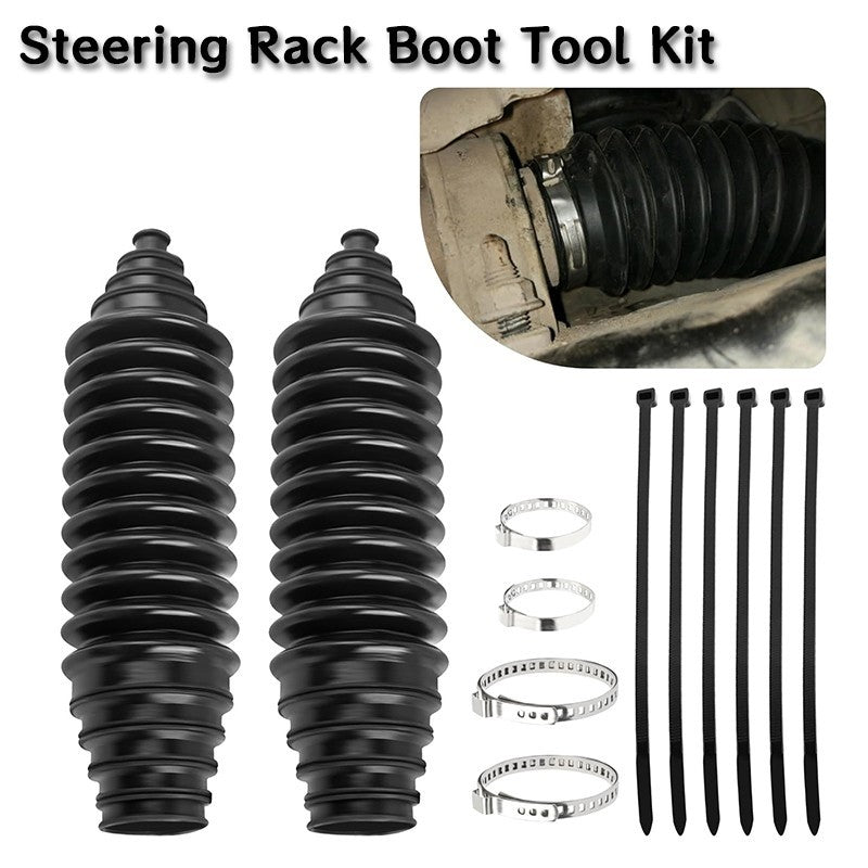 Pair Universal Steering Rack Boot Boots Gaiters High Quality Repair Kit-Stretchy