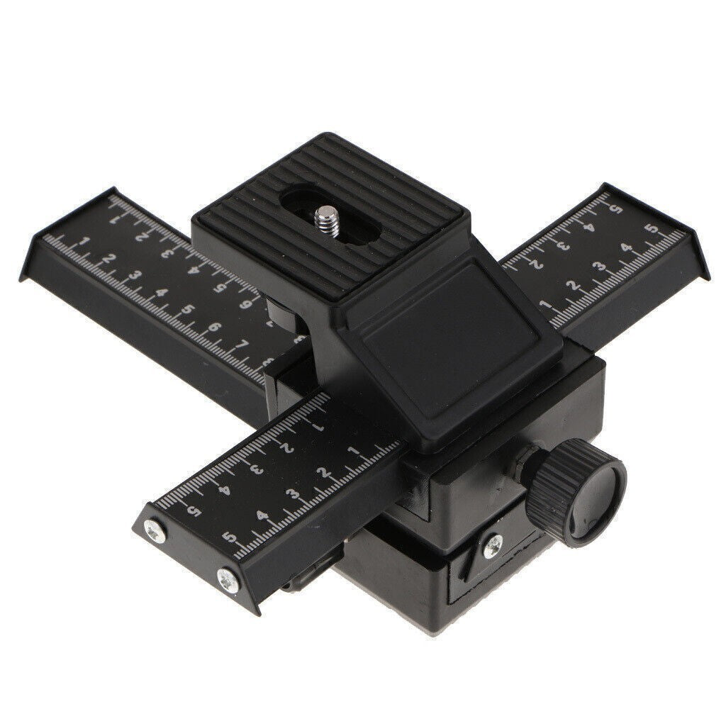 4-Way Adjustment Slide Cross Macro Slide Focusing Rail Slider