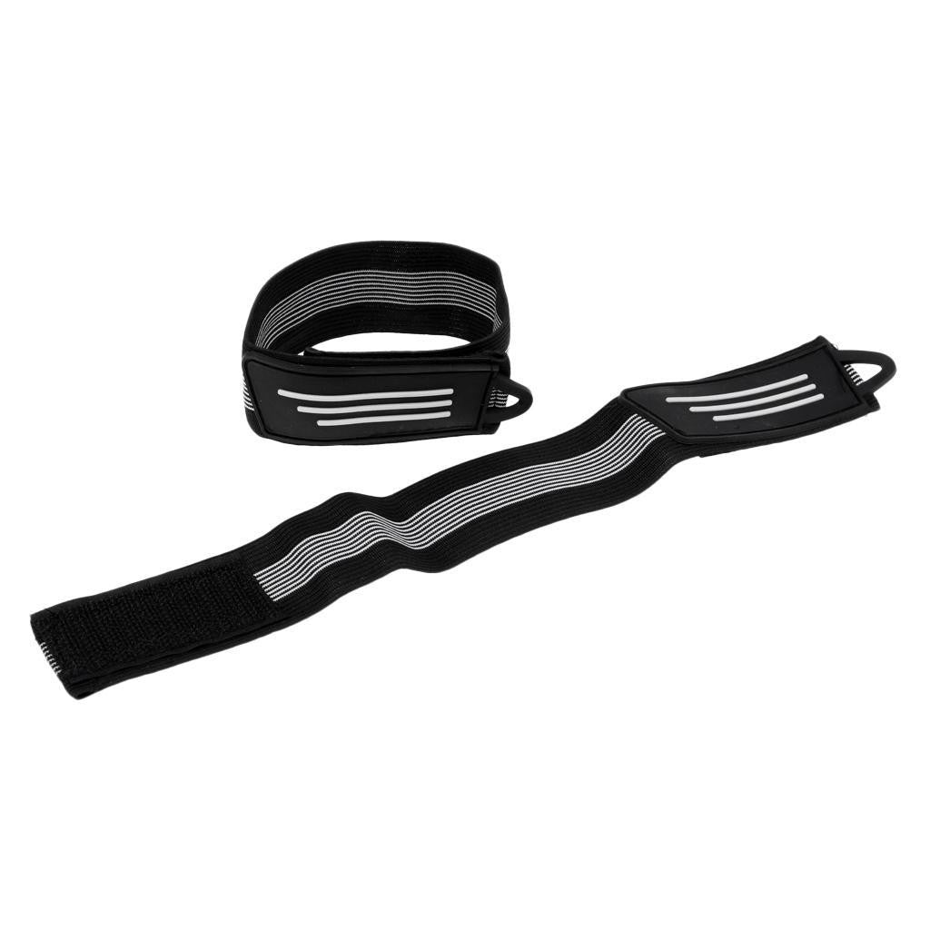 2 Bike Ankle Leg Bind Bandage Bicycle Reflective Trousers Pant Bands Clips Strap