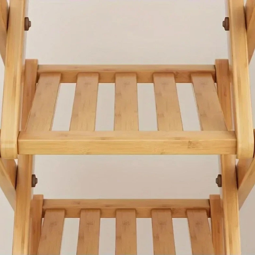 7 Tier Vertical Bamboo Folding Shoe Rack Storage Organizer Stand Corner Shelf UK