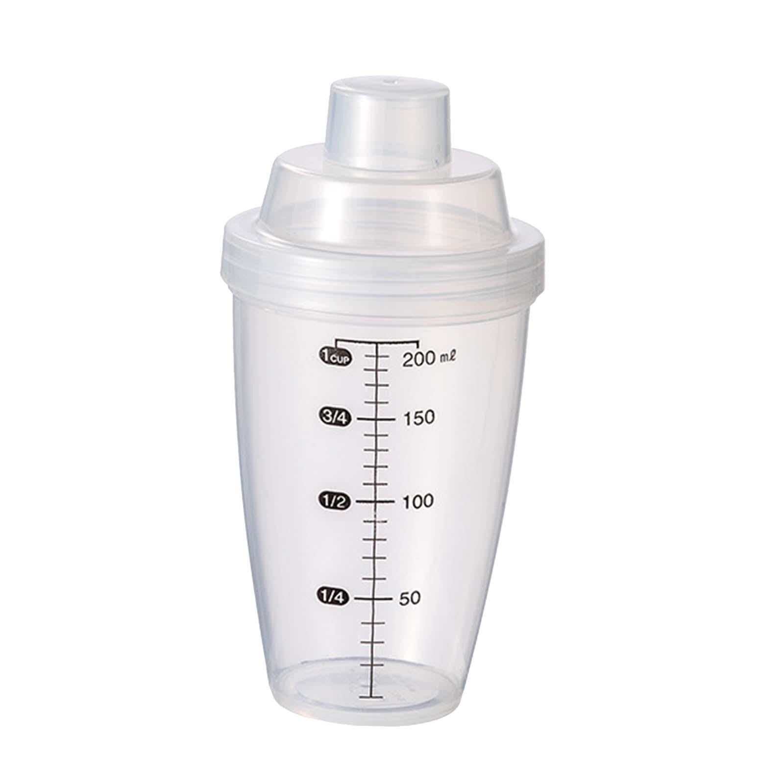 Protein Shaker Bottle Clear Small Mixing Cup Portable Blender Bottles Drink