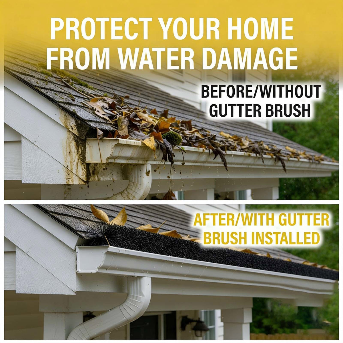 Gutter Brush Leaf Guard Highest Quality Drain Filter Shield protection 4-16M