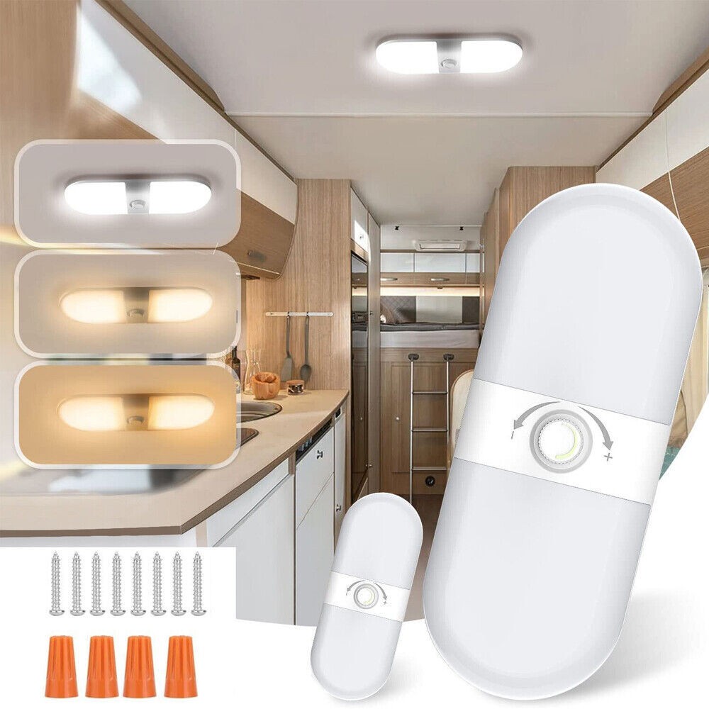 12V dimmable ceiling light with switch caravan for RV truck Motorhome lamps LED