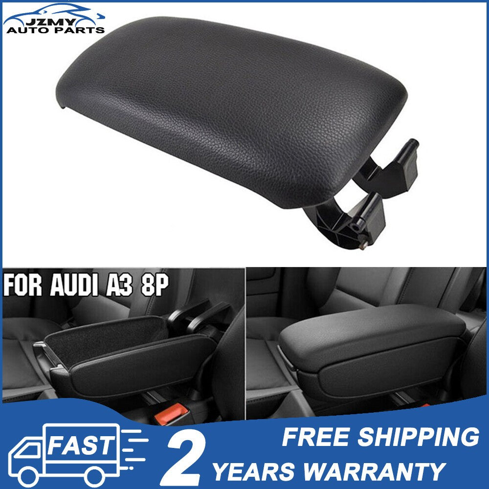 For Audi A3 8P 2009 2010 Black Leather Armrest Center Console Lid 8P0864245P