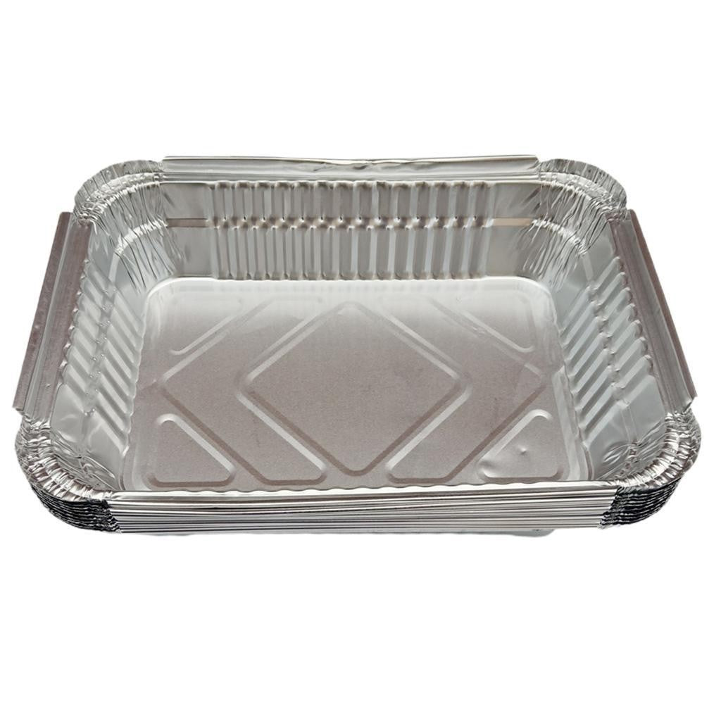 20x Disposable Aluminum BBQ Grill Trays Foil Pans Grill Catch