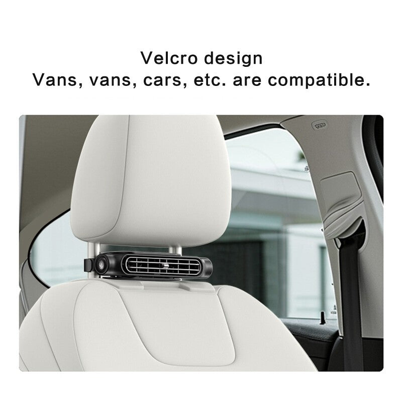 Car Rear Seat Fan USB Powered Car Headrest Cooling Air Fan Car Interior Fan