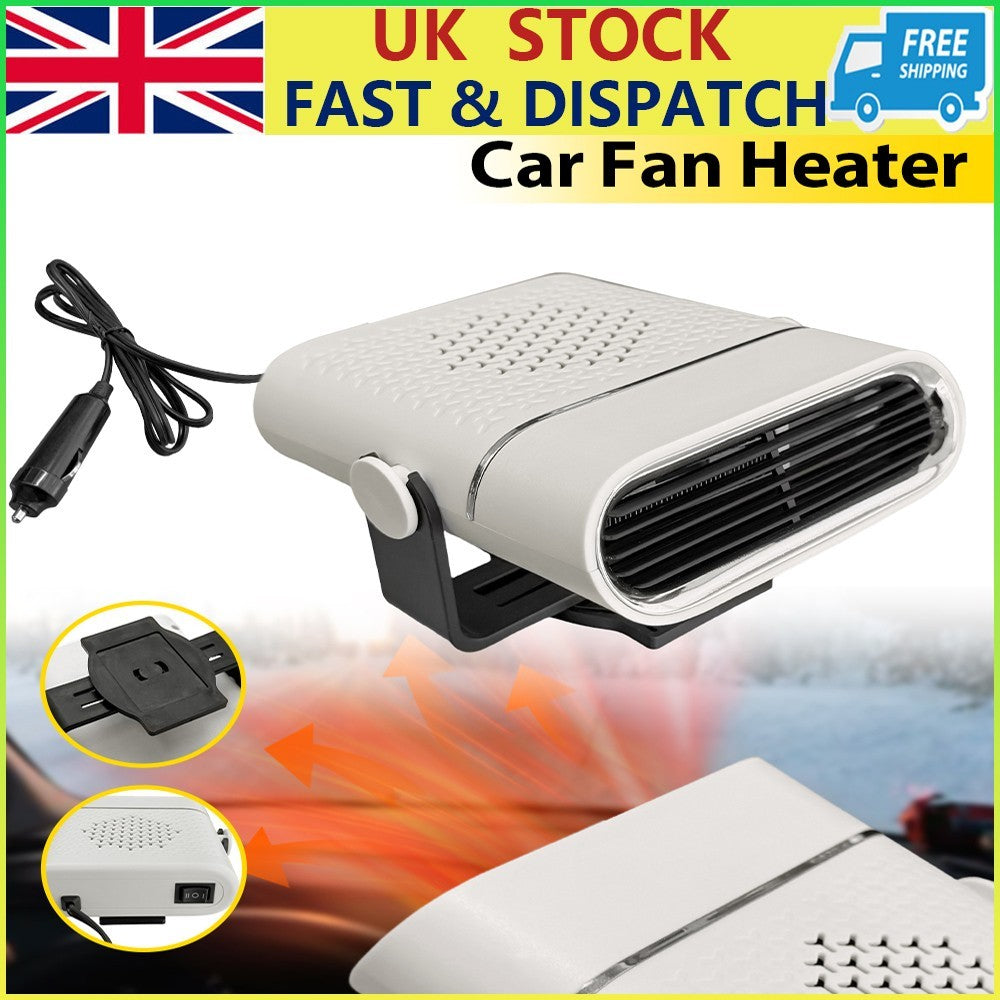 Car Fan Heater Heating 150W 12V Cooling Portable Car Heater Windshield Defroster