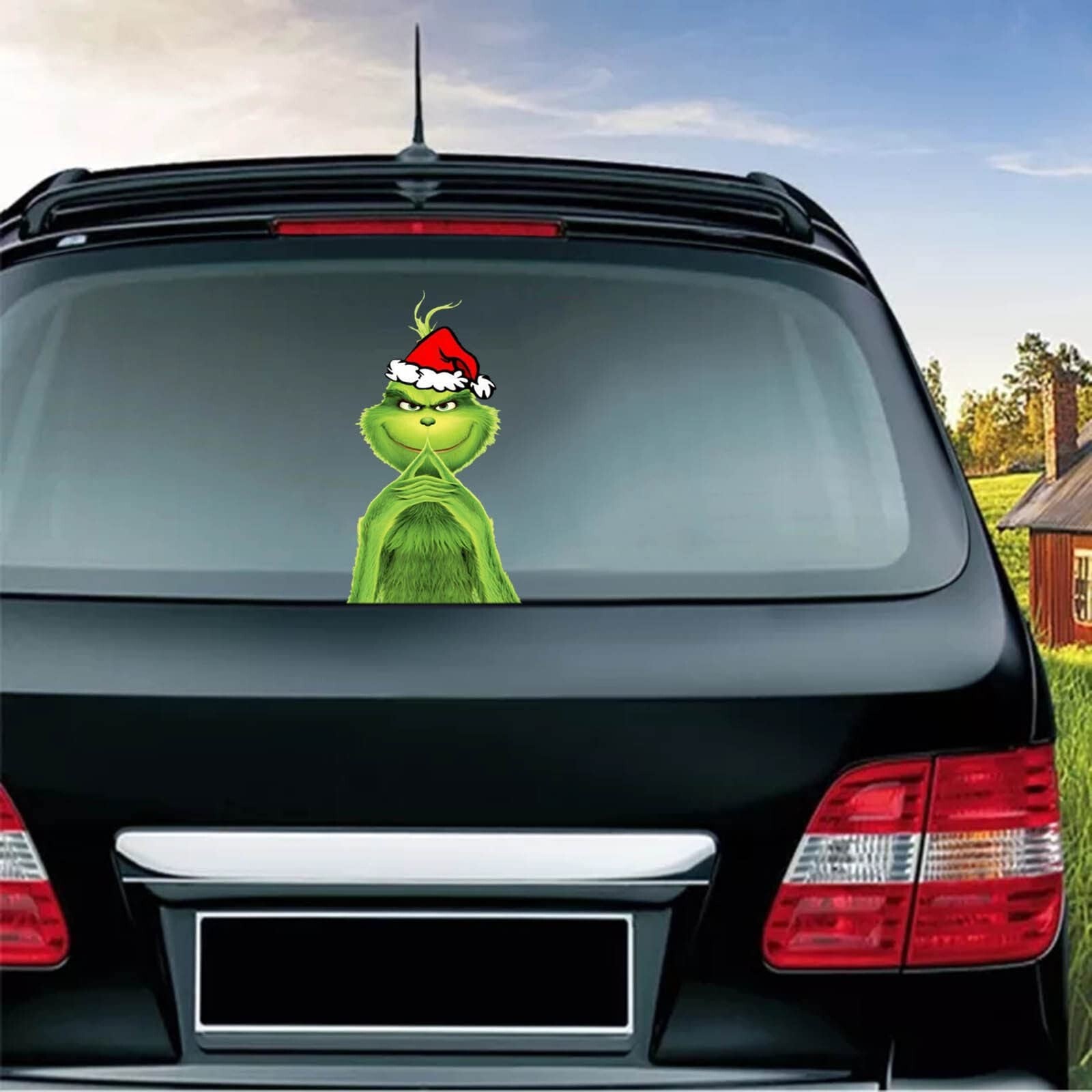 10x Christmas Grinch Sticker Decoration Christmas Car Truck Window Sticker