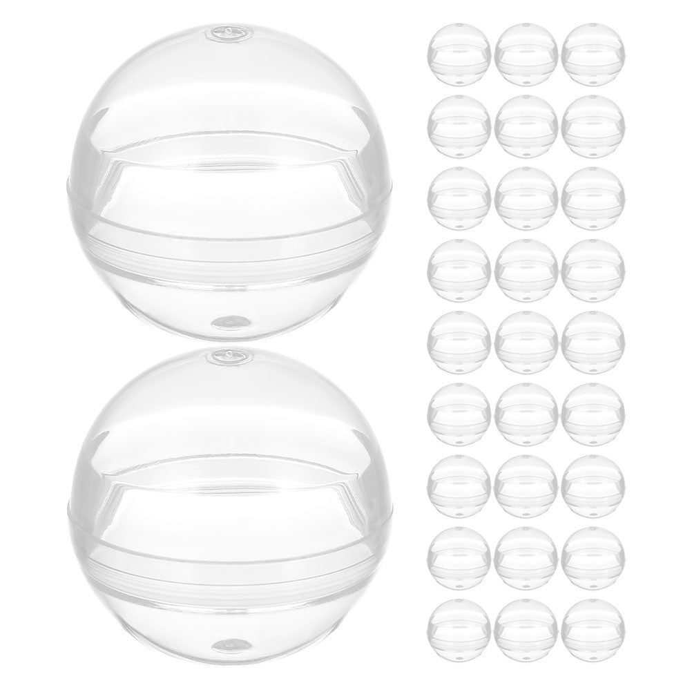 100 Pcs Fillable Plastic Balls Small Capsule Clear Container Empty