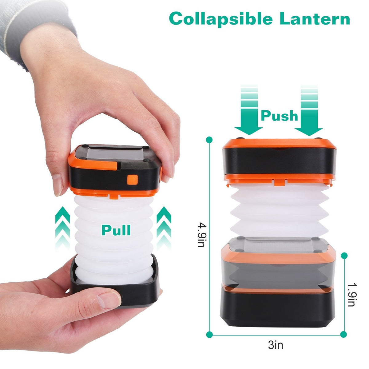 Solar USB Rechargeable Camping Lantern Foldable LED Outdoor Tent Garden Light UK