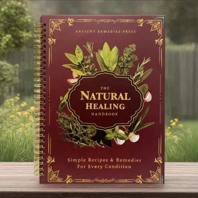 The Natural Healing Handbook, Spiral-Bound Guide for Herbal Remedies and Natural