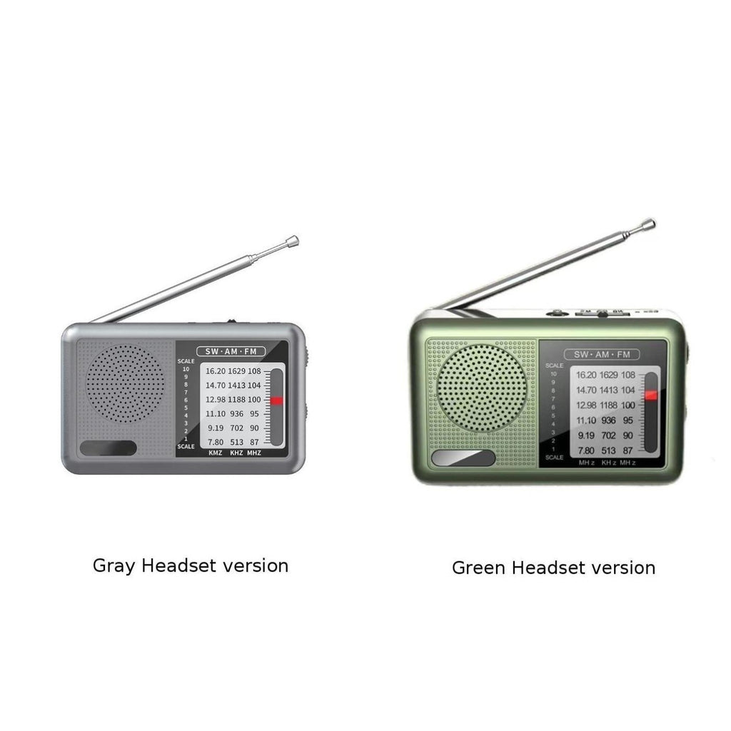 Small Size AM FM SW Radio with Rechargeable Battery for Travel and Leisure