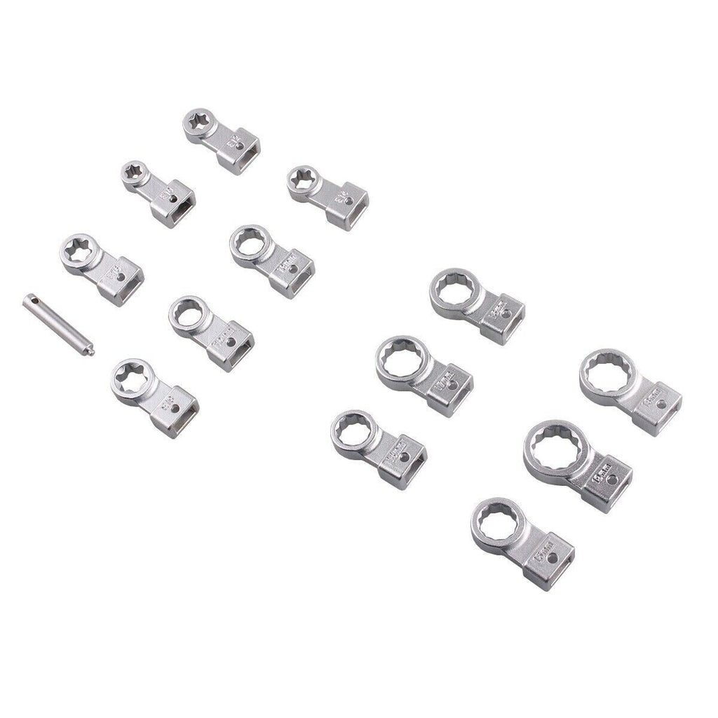 15pcs Timing Belt Tensioner Pulley Wrench Set 12-19mm Auto Repair Garage Tools