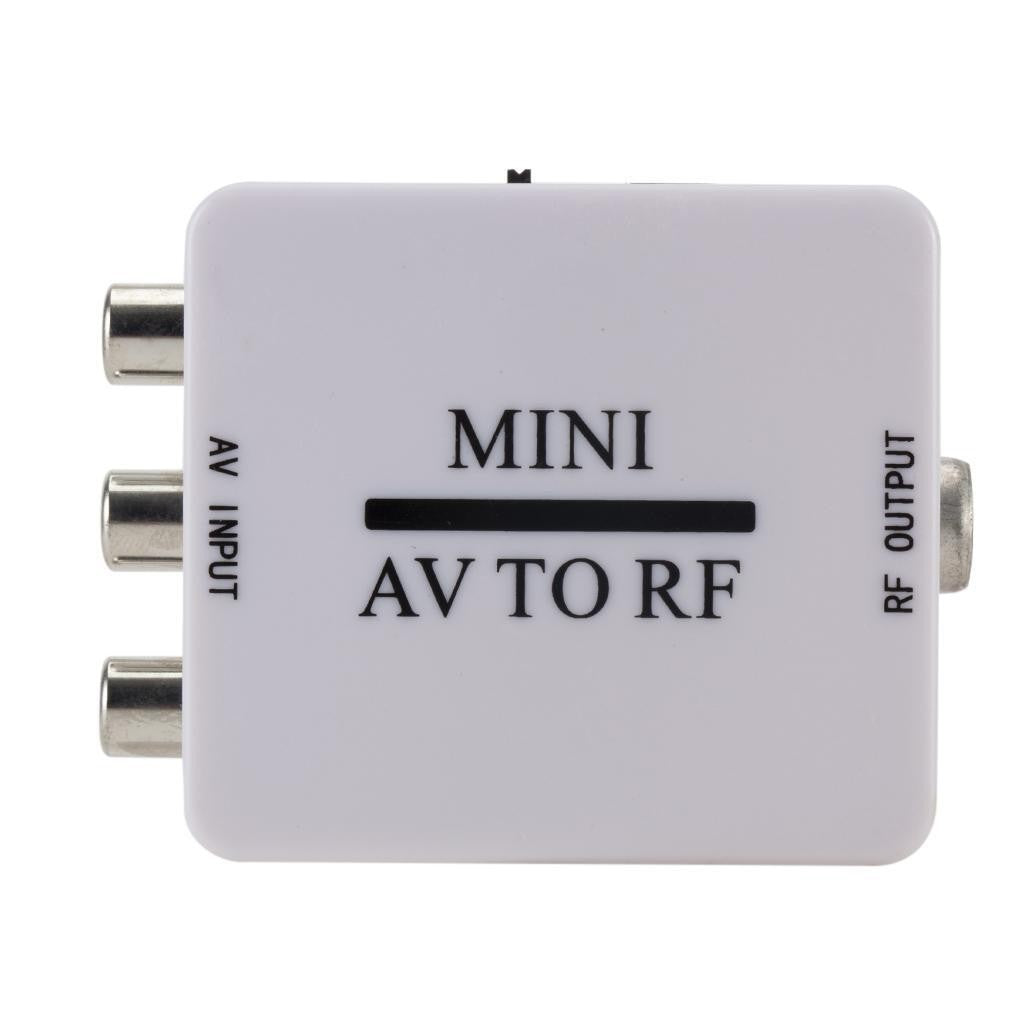 AV To RF Converter Modulator RCA Composite Video Cable For TV Adapter