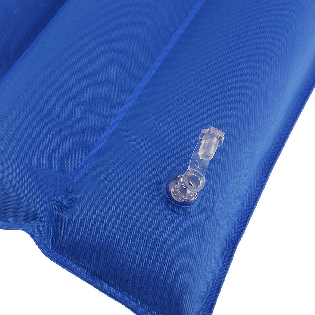 Pressure Relief Air Inflatable Seat Cushion Wheelchair Pillow with Pump Blue