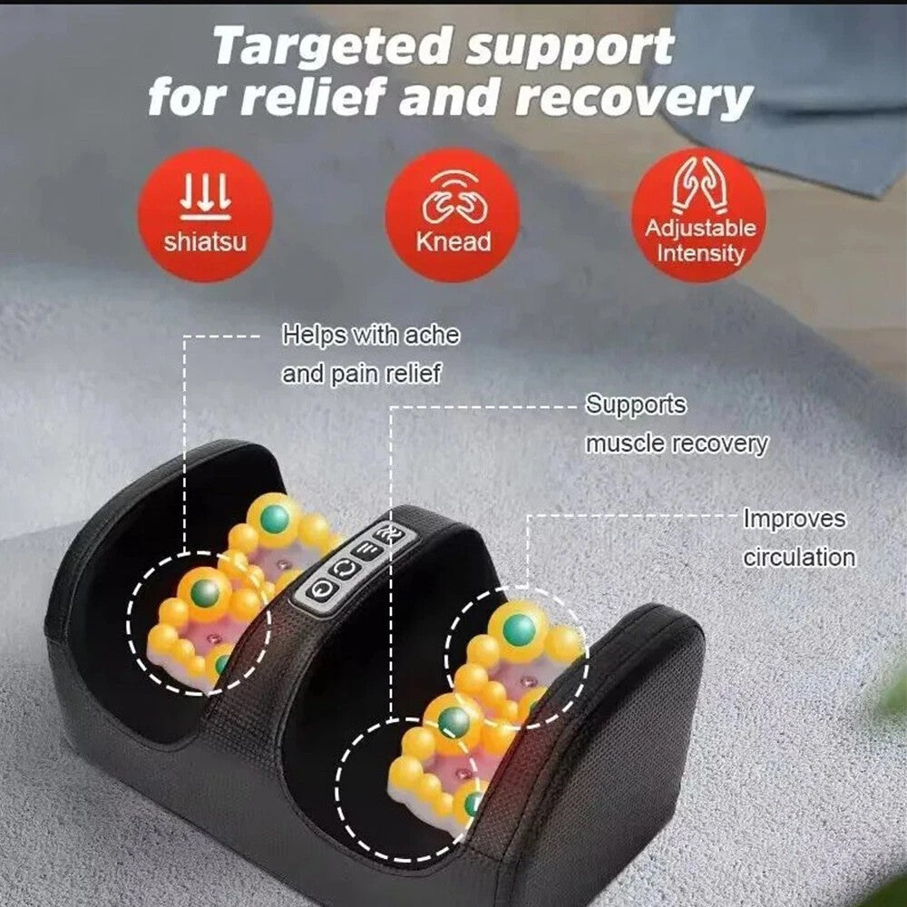 Foot Massager Kneading Pain Relief Feet Leg Vibration Blood Circulation Booster