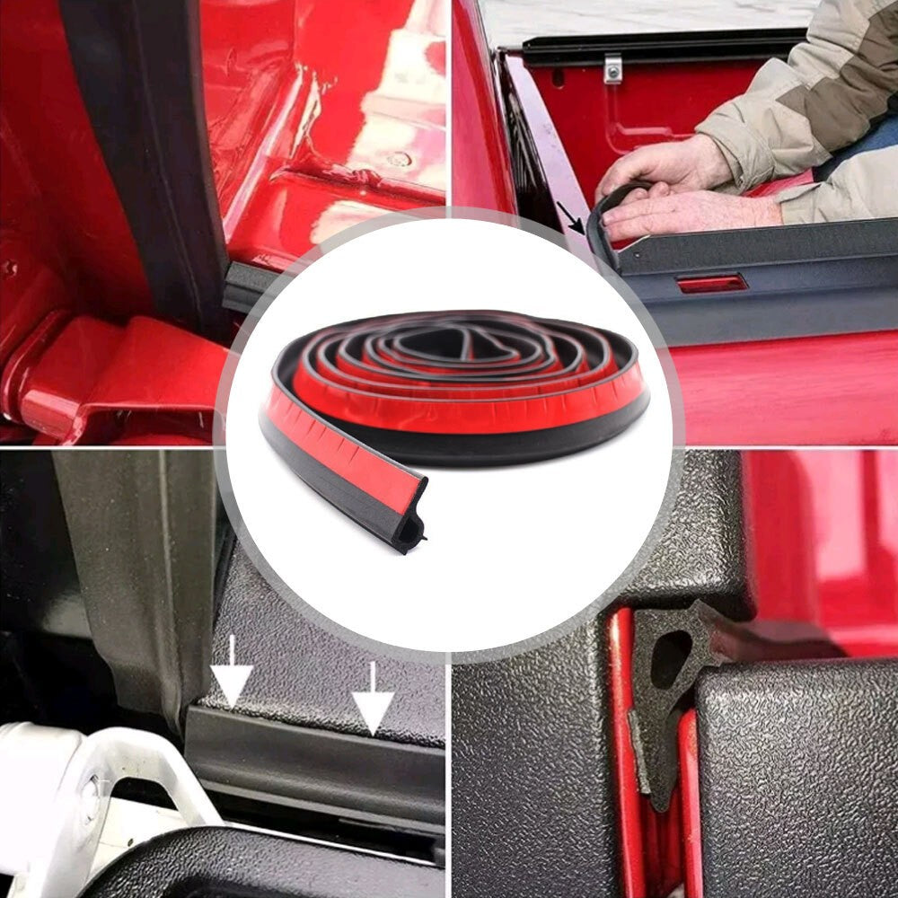 3Meter Universal Weather Stripping Pickup Truck Rubber Tailgate Seal Strip Kits