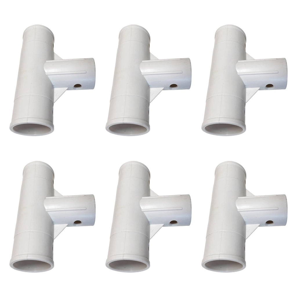 6Pcs T Joint Spare Parts for 28273 above Rectangle Frame Pools 4.5 x 2.2 M.*