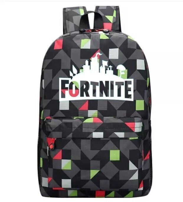 FORTNITE GALAXY SHOULDER BLUE BACKPACK BOY GIRL GLOW IN DARK SCHOOL BAG RUCKSACK