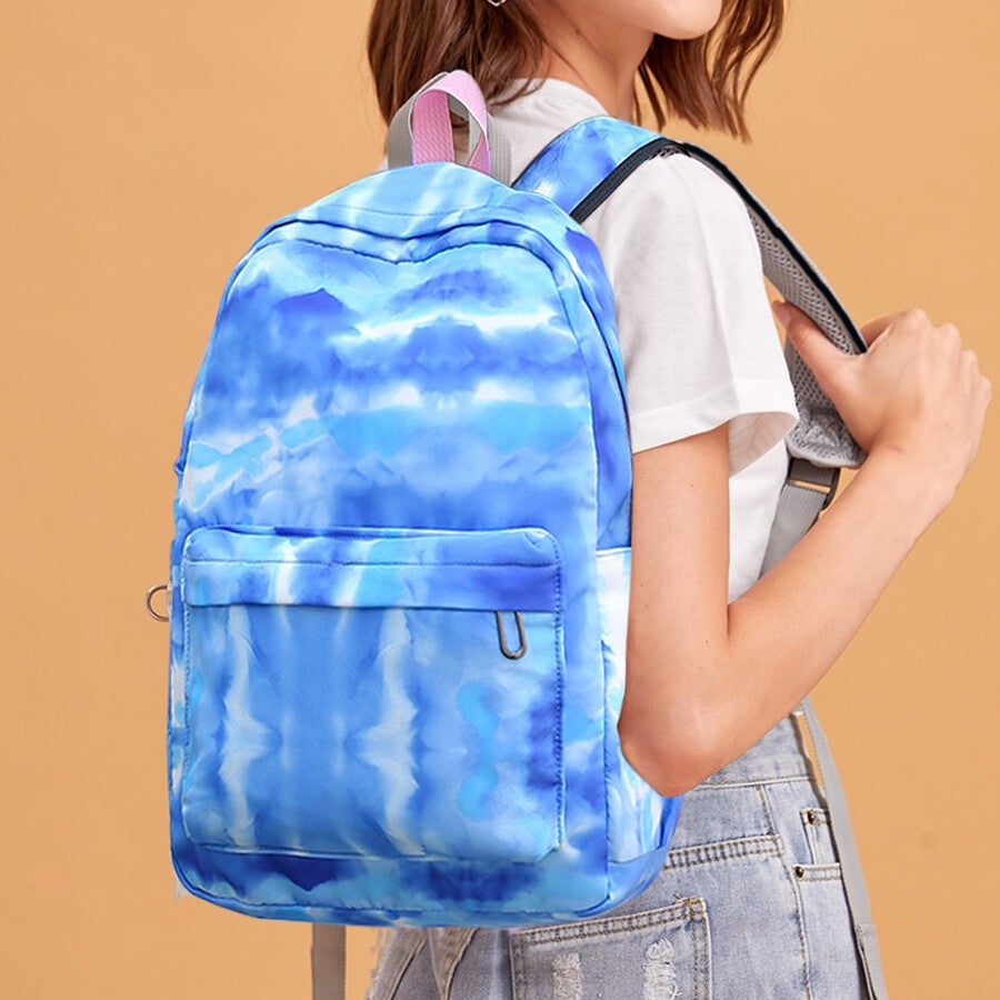 3PCS/Set Boys Girls Kids Rainbow Backpack Rucksack School Lunch Bag Pencil Bag