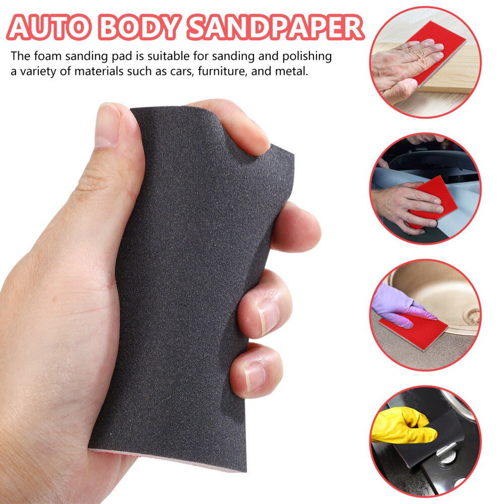 20 Pcs Sandpapers Sanding Sponge Sanding Pads Foam Fine Sanding Pads