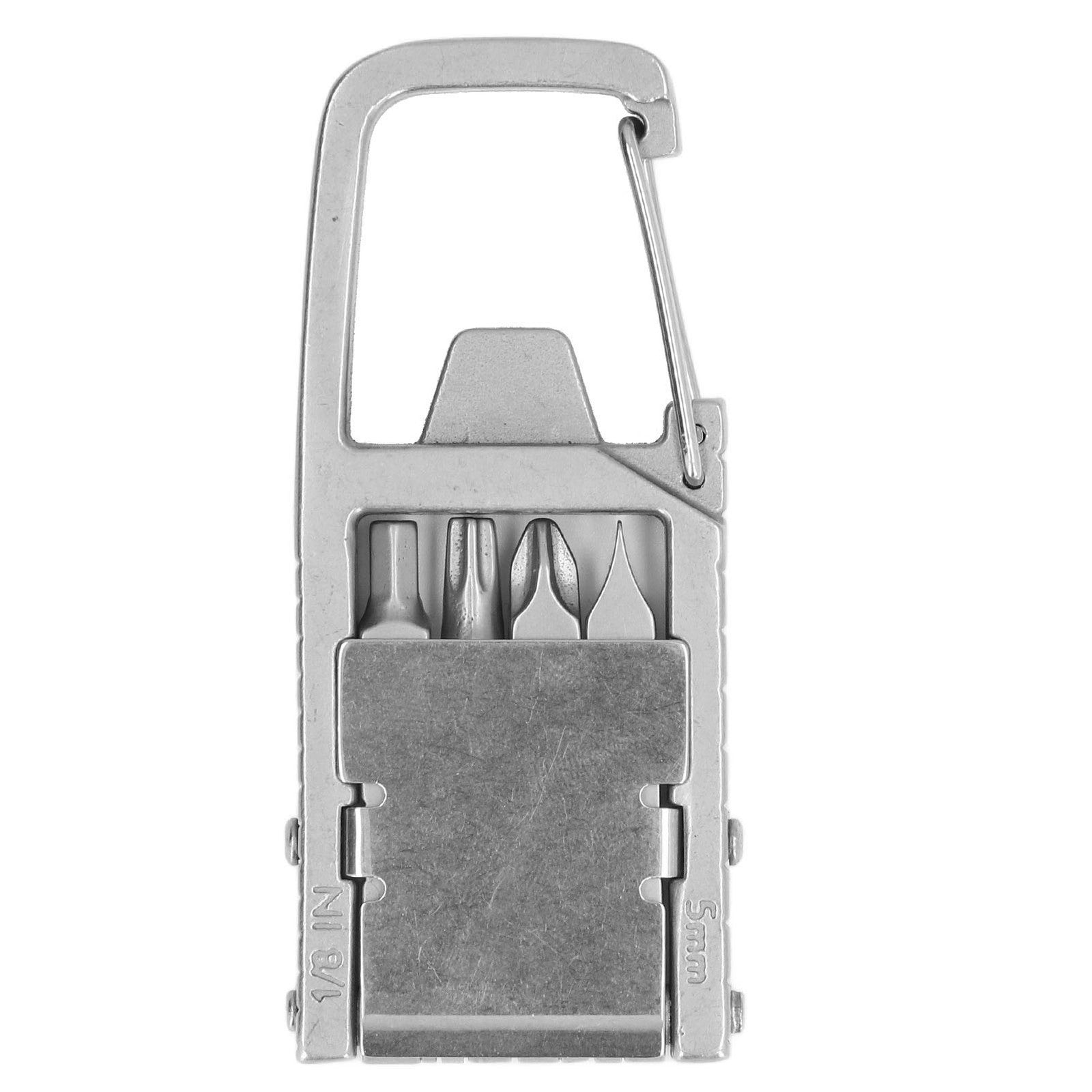 12 in 1 Folding Keychain Multitool Portable Pocket Tool Screwdriver Bits Ruler