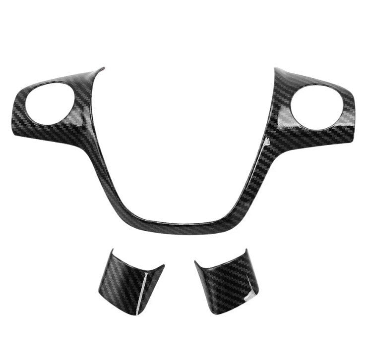 Carbon Fibre Effect Steering Wheel Trim Cover For Ford Focus MK3 Kuga C-Max