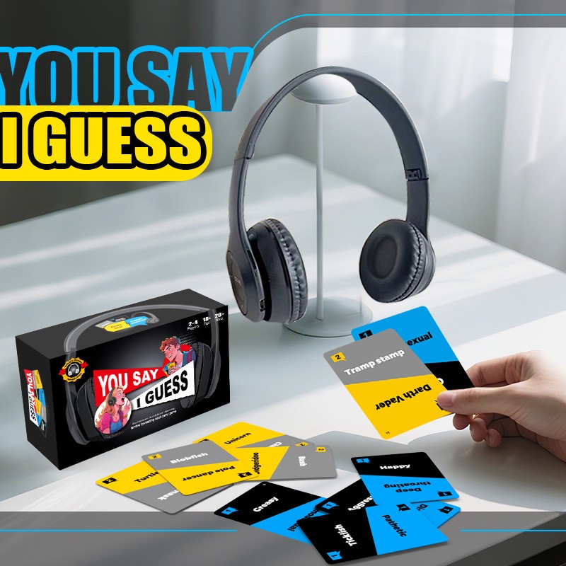 YOU SAY I GUESS-The hilarious headphone-wearingtemibie lip-reading pary game