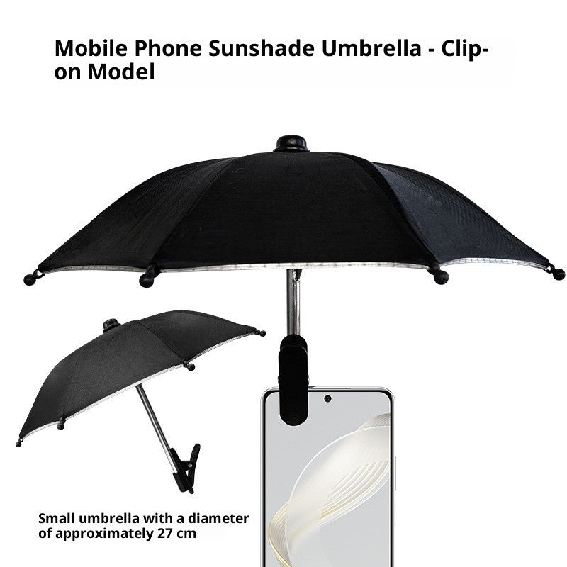 Phone Holder Umbrella Clip Outdoor Umbrella Phone Mount
