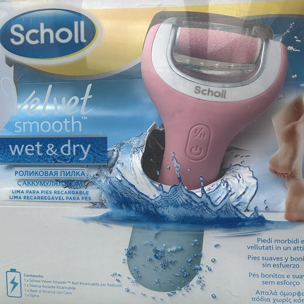 Scholl Velvet Smooth Pedi Crystals Electric Foot File Hard Skin Remover Comfort