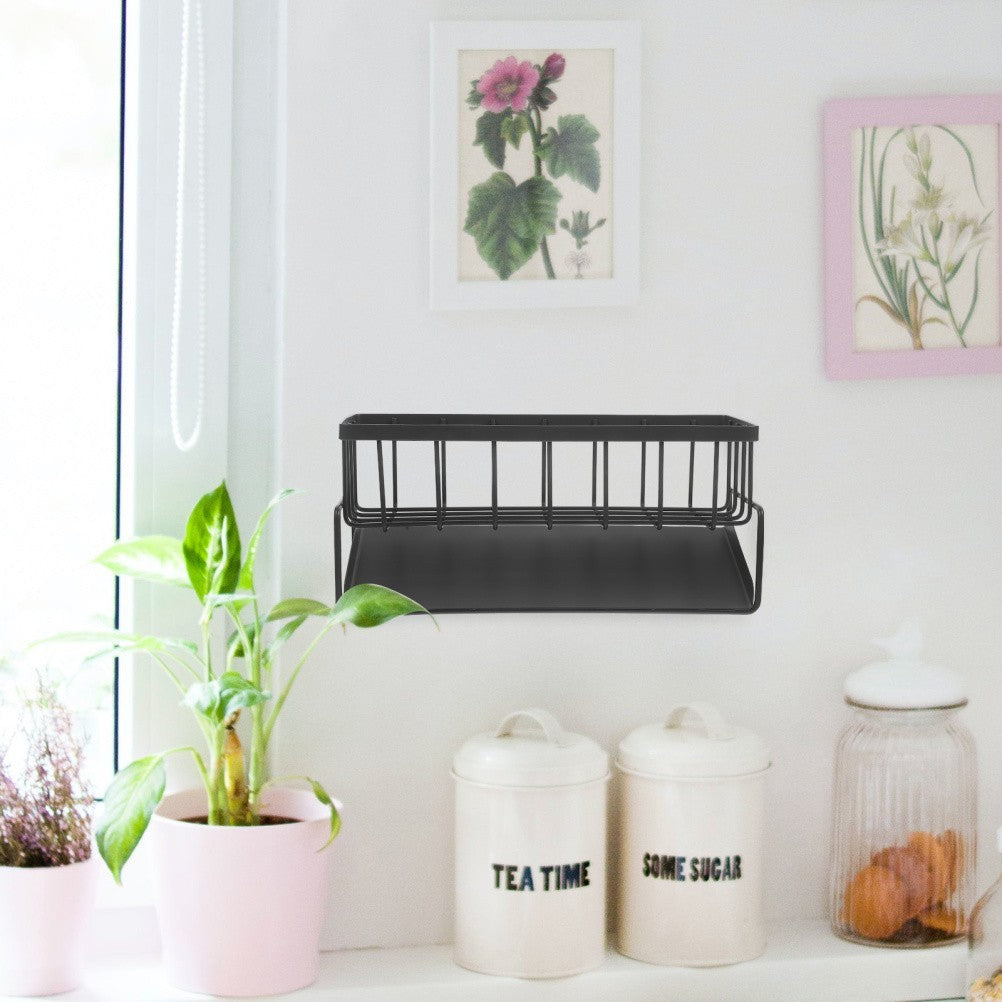 Kitchen Dish Drying Rack Sink Sponge Holder and Rag Holders for Drain.*