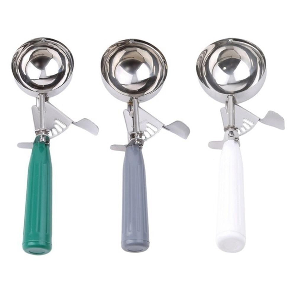 Kitchen Tool Ice Cream Scoop Stainless Steel Mash Potato Spoon Balls Scooper UK