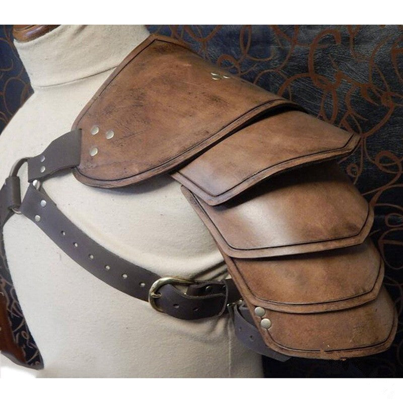 Medieval Single Shoulder Armor Gladiator Battle Knight Pauldrons Costume New