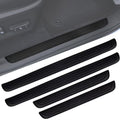 4x Rubber Car Door Scuff Plate Sill Cover Panel Step Protector Guards Universal