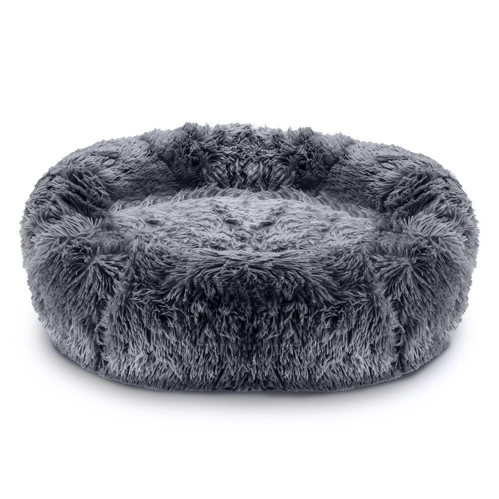 Dog Bed Donut Soft Large Plush Cat Beds For Calming Pet Anti Anxiety Washable