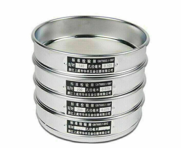 10-500 Mesh 2-0.03mm Aperture Stainless Steel 20cm Lab Standard Test Sieve