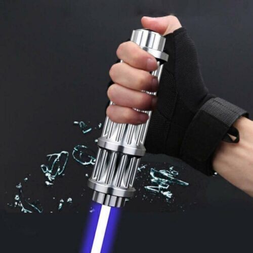 <1MW Laser Pointer Beam Light Powerful Blue Laser 500 Km Aluminum box set