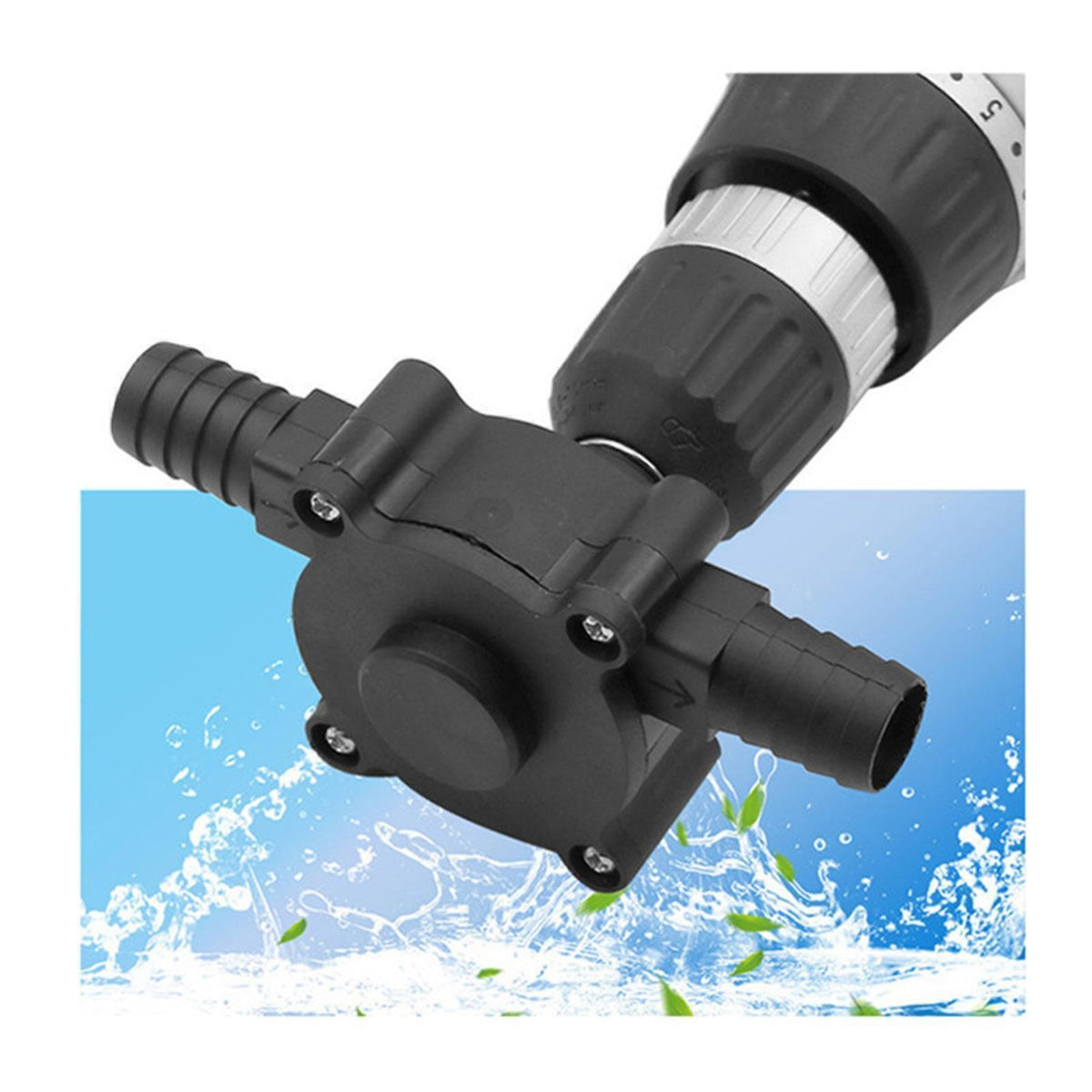 Portable Electric Powered Drill Pump Oil Fluid Water Transfer Self Priming Pumps