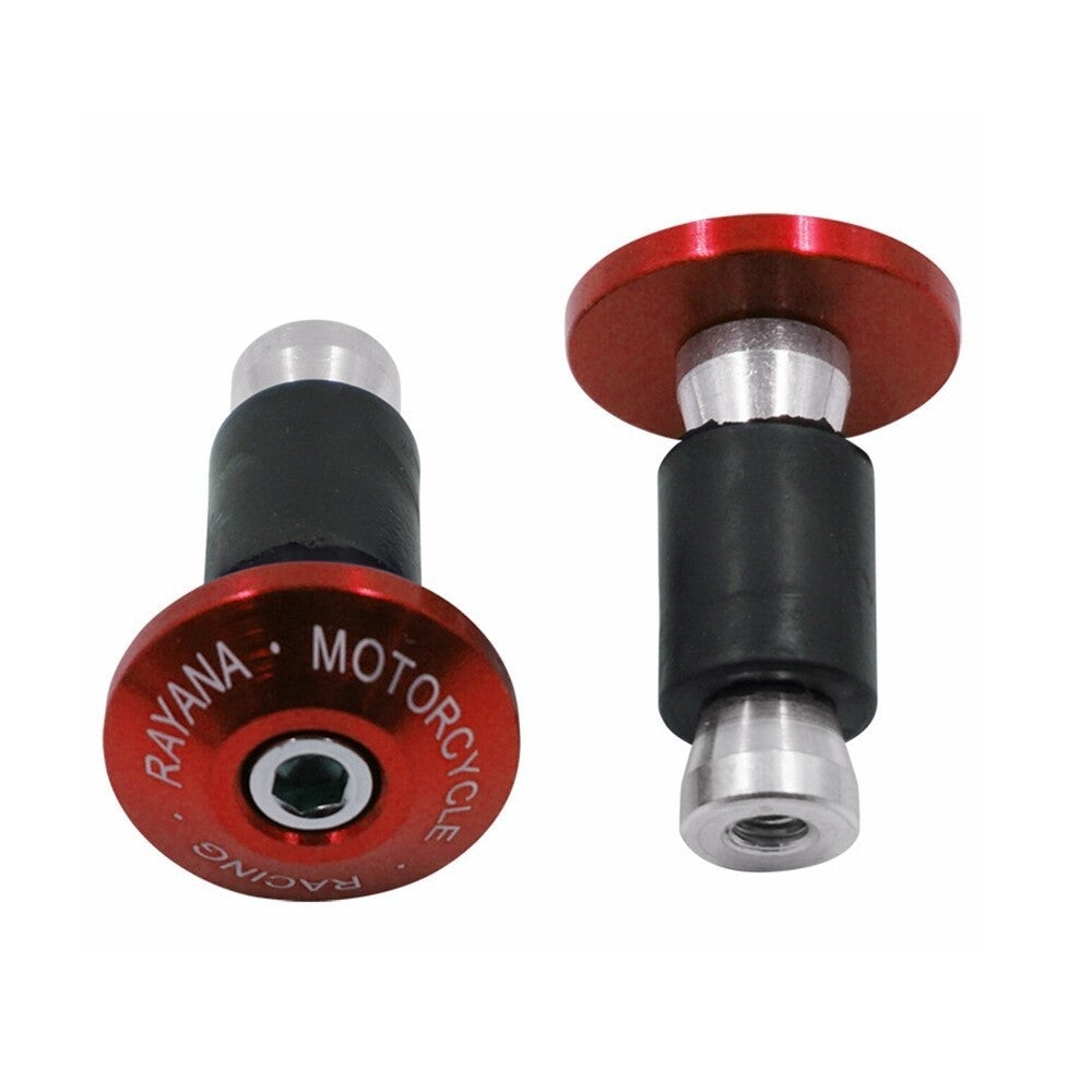 Universal Motorcycle Motorbike Bar Ends Handlebar End Weights Red Silver Black