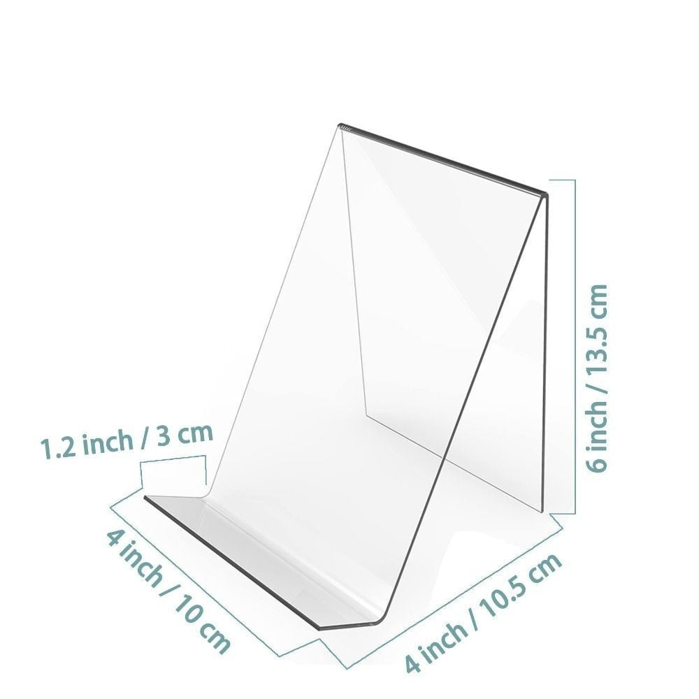Clear Easel Acrylic Display Stand Tablet Holder Fashion Book Shelf  Notebooks