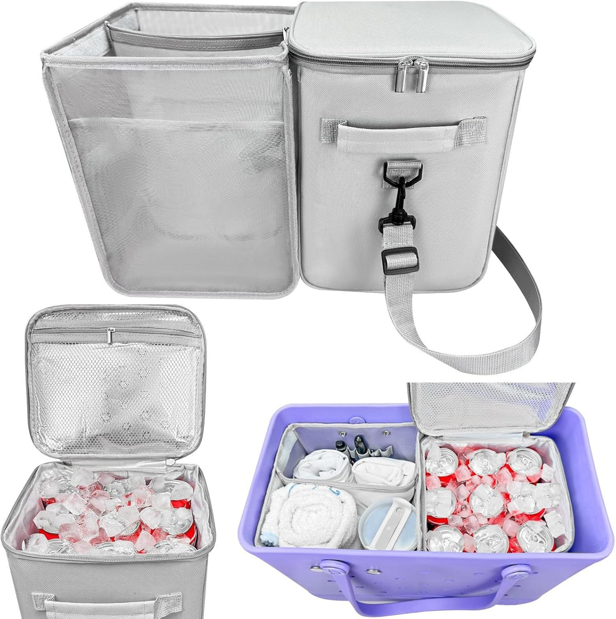 2-in-1 Cooler and Organizer Insert for X Large Bogg Bag,Accessories for