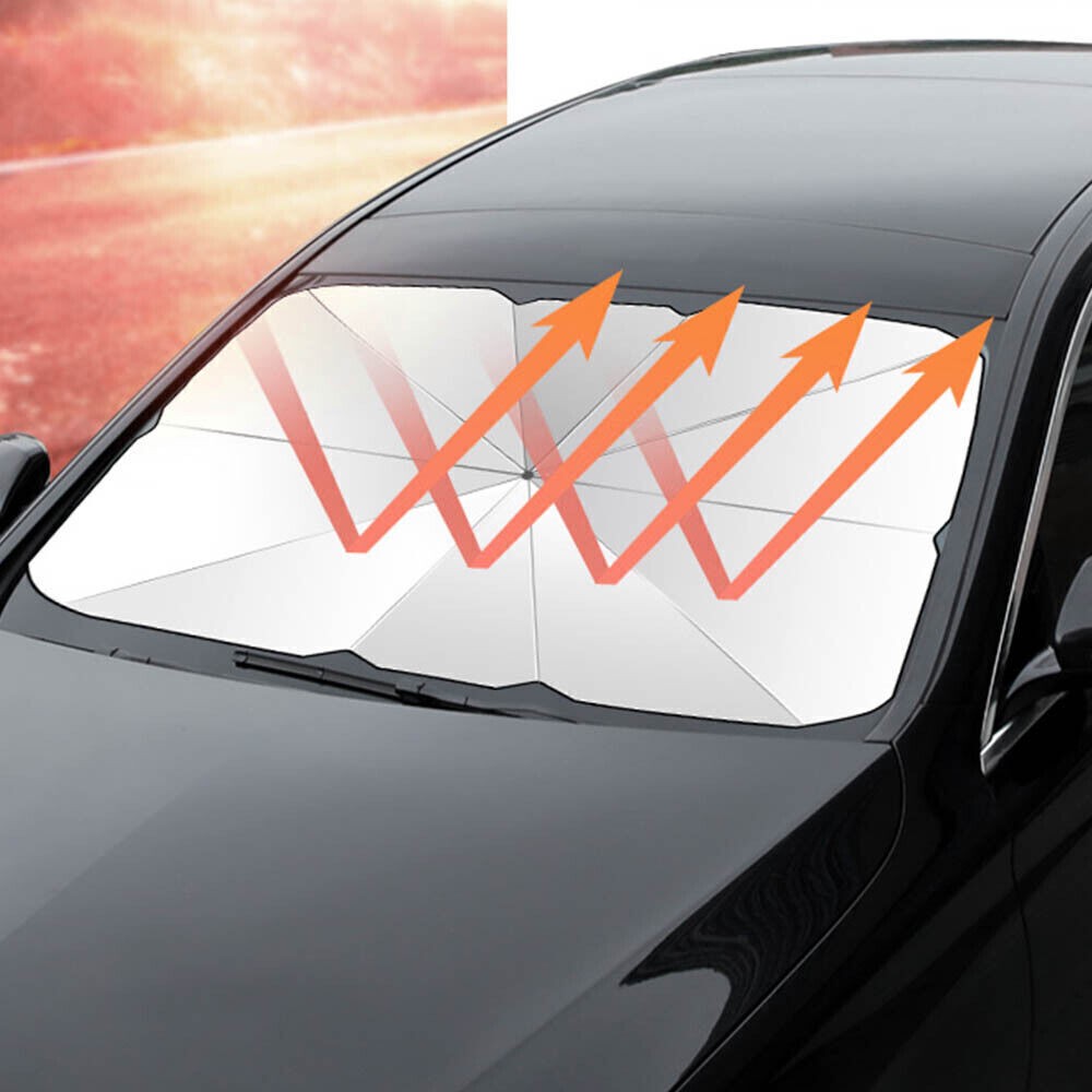 Car Windshield Sunshade Umbrella, Front Window UV Reflector, Foldable Sun Visor