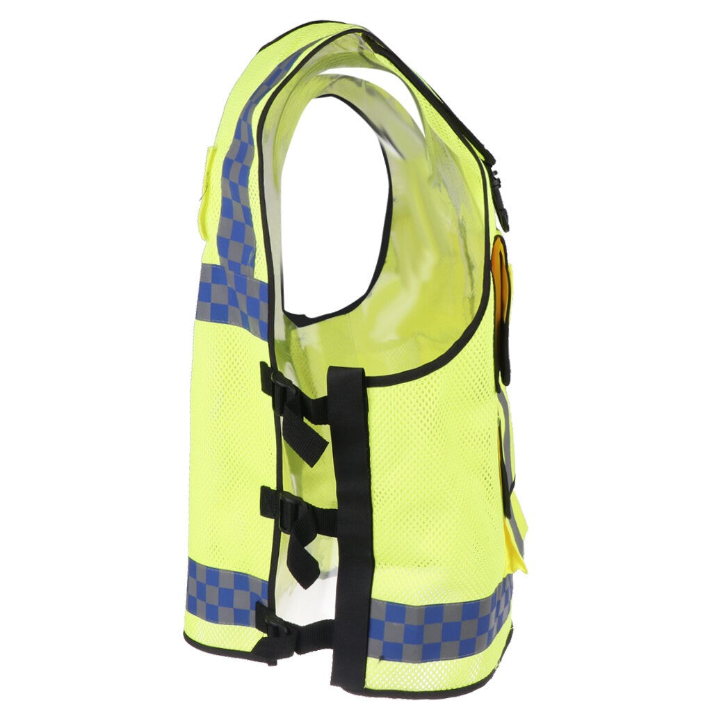 HI VIS VEST WORK SECURITY CONTRACTOR HIGH VIZ VISIBILITY WAISTCOAT SAFETY JACKET