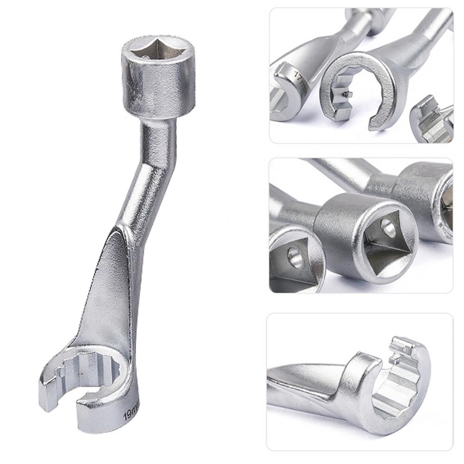 1/2" Fuel Line Socket Nut Wrench Pipe Wrench Open Spanner Double Ended L Shaped