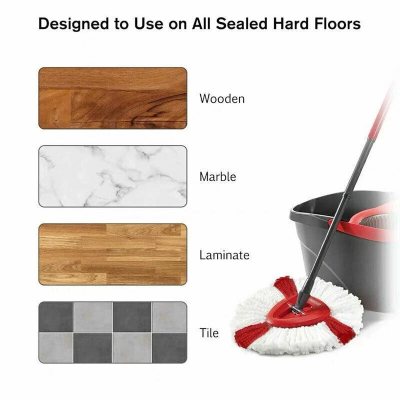 5*Replacement for Vileda Mop Heads Refill Turbo Microfibre Spin Mop Easy Wring