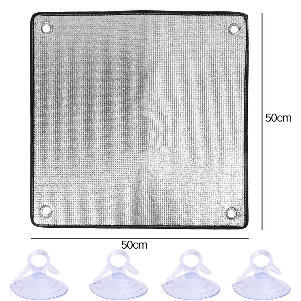 Heat Insulation Aluminum Foil Window Film with Suction Cup for Easy Installation