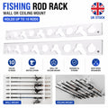 NEW Fishing Rod Rack Vertical Wall Mount Holder Ceiling Mount Storage Stand Pole