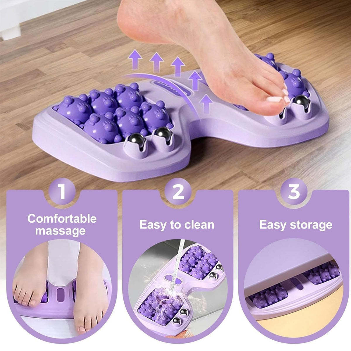 Foot Massager Roller Feet Acupressure Point Massage Pain Relief Relax Roller Leg
