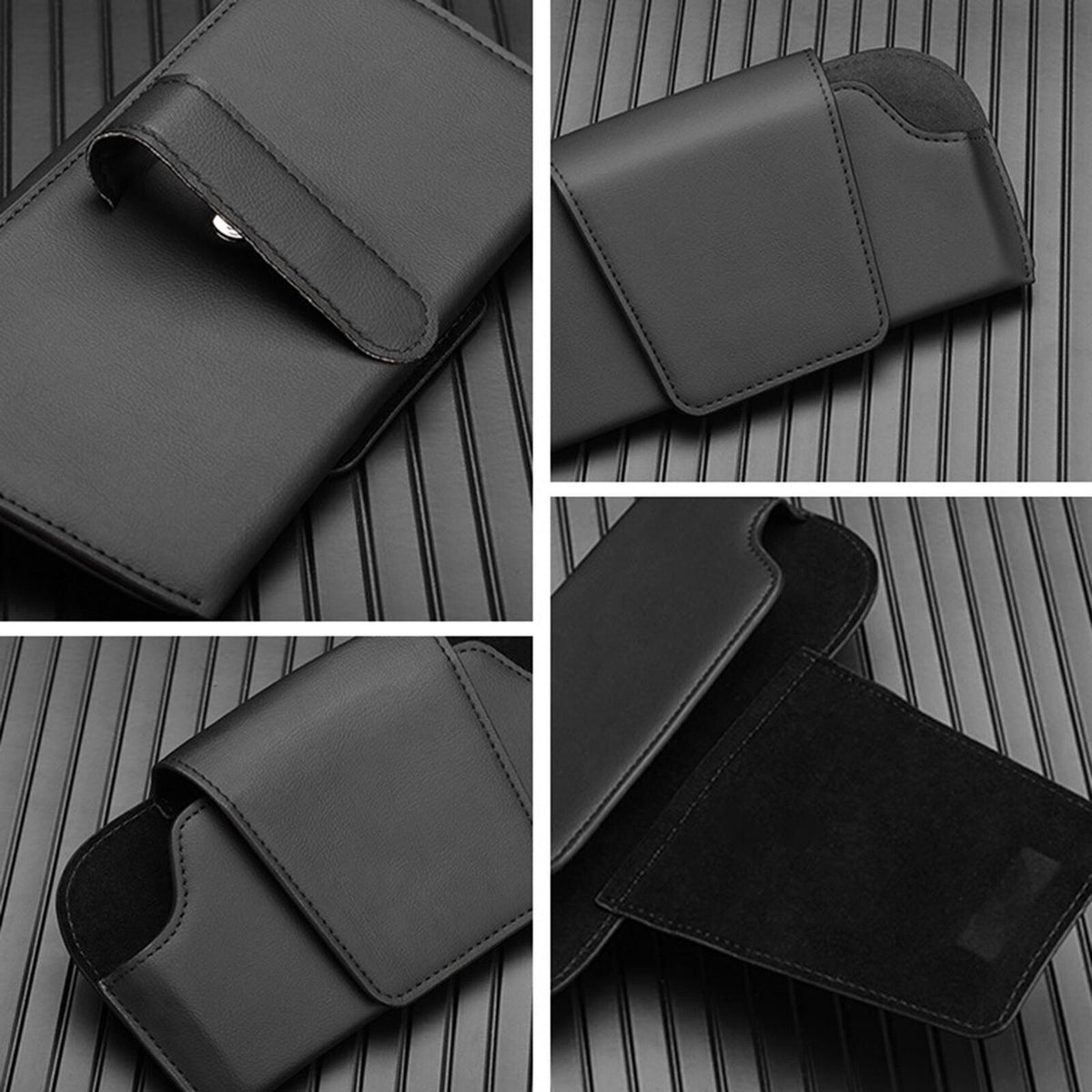 Car Sun Visor Sunglasses Case Holder Eye Glasses Box Clip Leather Shell Storage