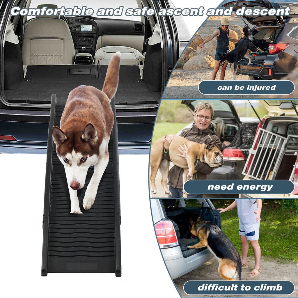 Dog Car Ramp Pet Dog Car Access Ramp Foldable Car Entry Ramp Plastic Portable